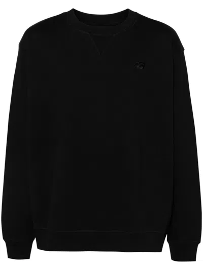 New Balance Cotton Sweaters In Black