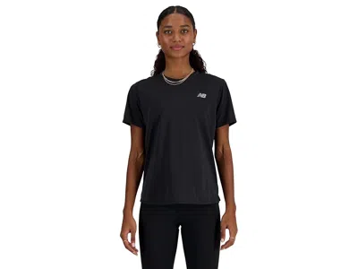 New Balance Athletics T-shirt Heather In Black