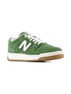 New Balance B480 Lace Suede-leather Sneakers In Green