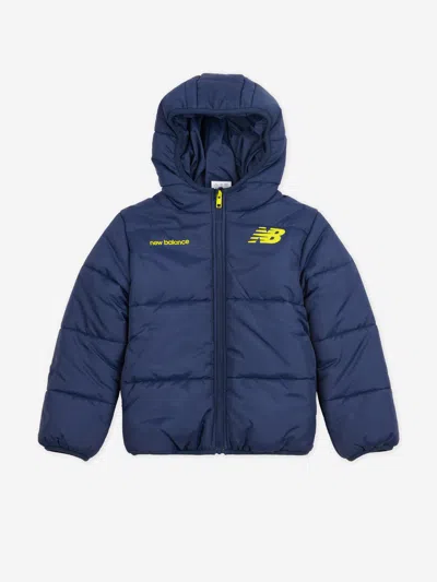 New Balance Kids'  Baby Boys Bond Quilted Graphic Jacket In Blue