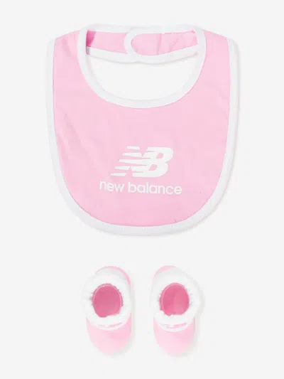 New Balance Baby Girls Bib And Bootie Set In Pink