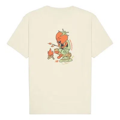 New Balance Back Print Graphic T-shirt 'beige' In Neutral