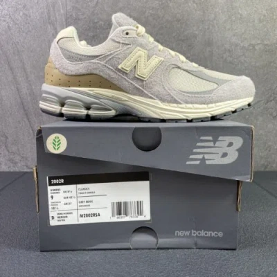 Pre-owned New Balance Balance 2002r Classics Size 9 Mens Grey Beige Casual Shoes M2002rsa In Gray
