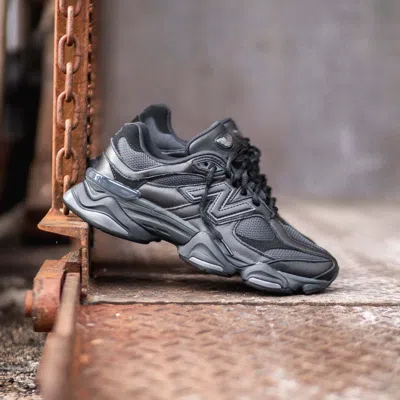 Pre-owned New Balance Balance 9060 Triple Black Leather U9060nri Men Size Super Rare Instantship