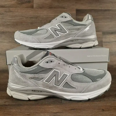 Pre-owned New Balance Balance 990v3 Grey Men's Sneakers Shoes Casual M990gy3 Size 14 Made In Usa In Gray