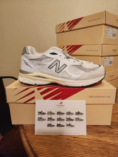 Pre-owned New Balance Balance 990v3 Sea Salt Teddy Santis In White