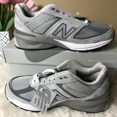 Pre-owned New Balance Balance 990v5 Made In Usa Castlerock Grey W990gl5 Women's Athletic Sneakers In Gray