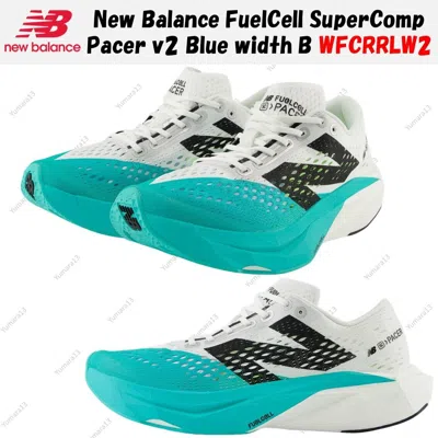 Pre-owned New Balance Balance Fuelcell Supercomp Pacer V2 Blue Width B Wfcrrlw2 Women's Size