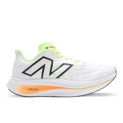 Pre-owned New Balance Balance Fuelcell Supercomp Trainer V2 White Lime Mrcxca3 Men's Running Shoes