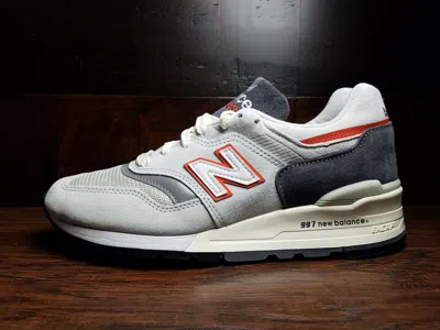 Pre-owned New Balance Balance M997csea -made In Usa- 997 "explore By Sea" (grey / Orange) Og Mens