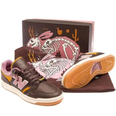 Pre-owned New Balance Balance Numeric 480 Jeremy Fish 303 Boards Silly Pink Bunnies Men's Size 15