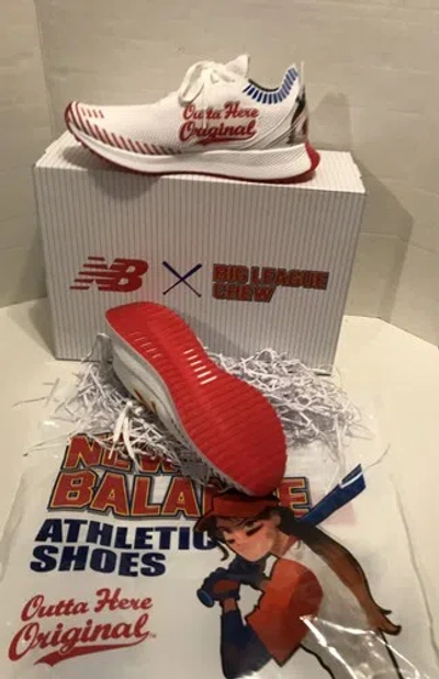 Pre-owned New Balance Balance Women's X Big League Chew Fuelcell Echo Wfcecbc Running Course Sz 11 In White/red/blue