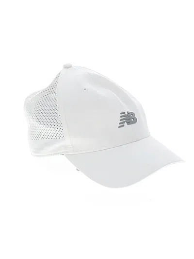 Pre-owned New Balance Baseball Cap In White