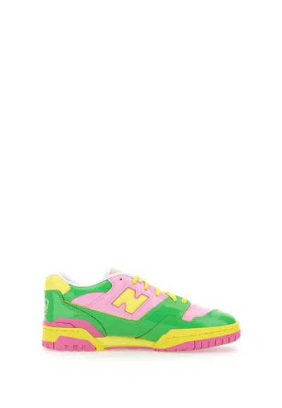 New Balance Bb550 Sneakers In Pink-green-lime