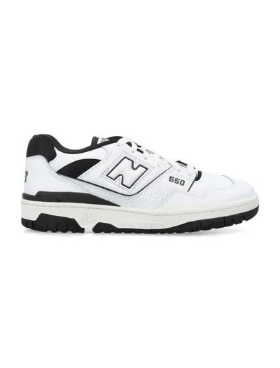 New Balance 550 Logo-embossed Leather Sneakers In White