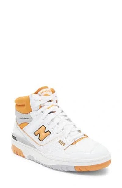 New Balance Bb650rv1 High Top Sneaker In White/canyon