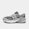 New Balance 990 V6 Leather & Mesh Sneakers In Grey/silver