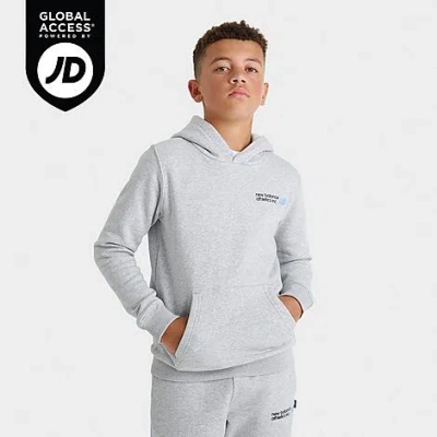 New Balance Big Kids Athletics Flying Nb Fleece Pullover Hoodie In Gray