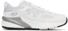 New Balance Big Kids Gray & Purple 990v6 Sneakers In Grey Matter / Bright