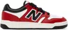 NEW BALANCE BIG KIDS RED & WHITE 480 SNEAKERS