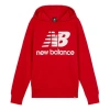 New Balance Essentials Hoodie Men's Red Graphic Print Woven Long Sleeve Pullover In Red