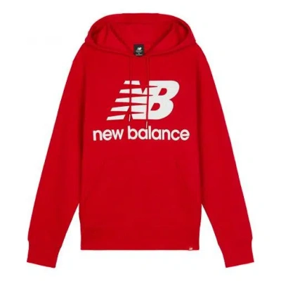 NEW BALANCE NEW BALANCE BIG LOGO SWEAT PULLOVER HOODIE 'RED'