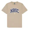New Balance Big Nbsc Graphic T-shirt 'beige Navy' In Neutral