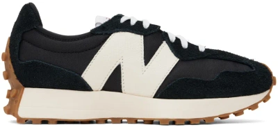 New Balance Black Low Top Sneakers With Logo Detail On The Side In Suede Unisex