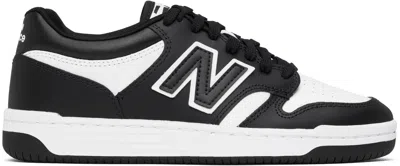 New Balance Black & White 480 Sneakers