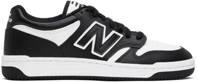 NEW BALANCE BLACK & WHITE 480 SNEAKERS