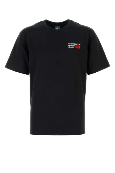 New Balance T-shirt Athletics Premium Logo Balck In Black