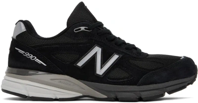 New Balance Black Made In Usa 990v4 Core Sneakers