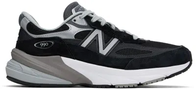 NEW BALANCE BLACK MADE IN USA 990V6 SNEAKERS