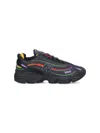 New Balance Black Mesh Sneakers With Multicolor Details In Black