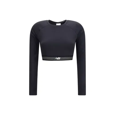 New Balance Black Recycled Polyester Longsleeve Shirt