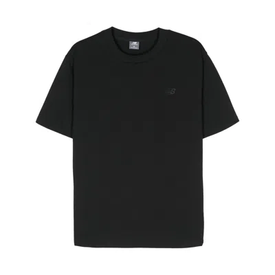 New Balance Black T Shirts In Black  