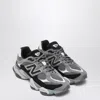 New Balance Mens Black Grey Grey 9060 Suede And Mesh Low-top Trainers In Multi