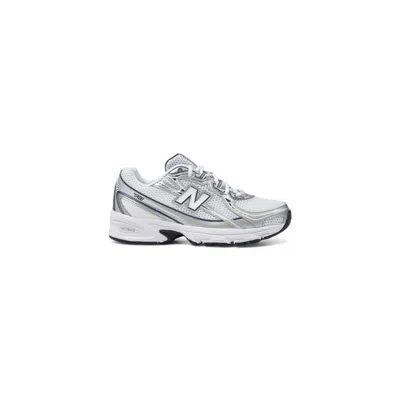 New Balance Blue Artificial Leather Sneaker In White