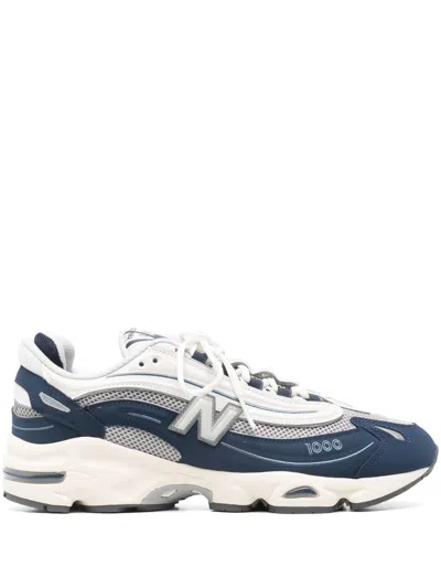 NEW BALANCE NEW BALANCE BLUE CALF LEATHER SNEAKERS