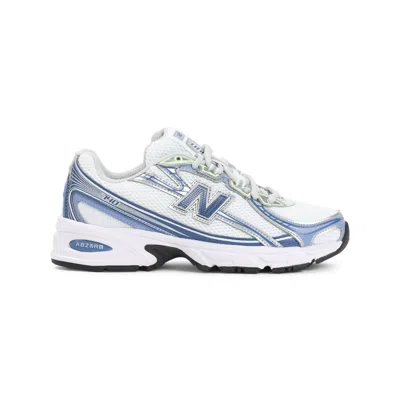 New Balance Blue Textile 740 Sneakers In Multi