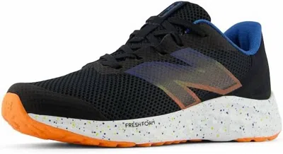 New Balance Kids' Boy's Fresh Foam Arishi V4 Bungee Lace Shoes In Black/blue