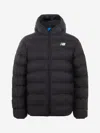 New Balance Boys Bond Quilted Jacket In Black