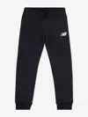 New Balance Logo-print Track Pants In Black