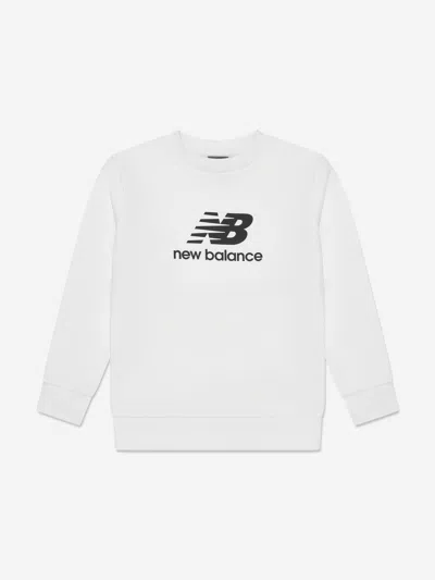 NEW BALANCE NEW BALANCE BOYS BRUSH BACK STACKED LOGO SWEATSHIRT