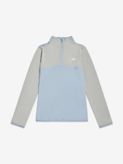 New Balance Babies'  Boys Contrast Panel 1/4 Zip Funnel Sports Top In Multi