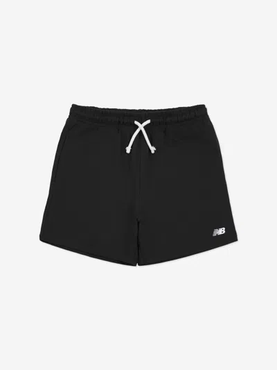 New Balance Kids' Cotton Track Shorts In Black