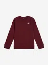 New Balance Logo Crew-neck Sweatshirt In Red