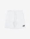 New Balance Logo-print Track Shorts In White