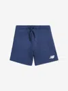 New Balance Boys Graphic Nb Ft Shorts In Blue
