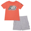 New Balance Boys   3d Logo T-shirt And Cargo Short Set